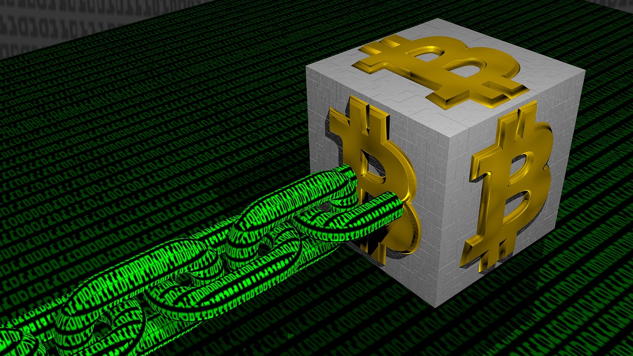 Block mit grüner Chain